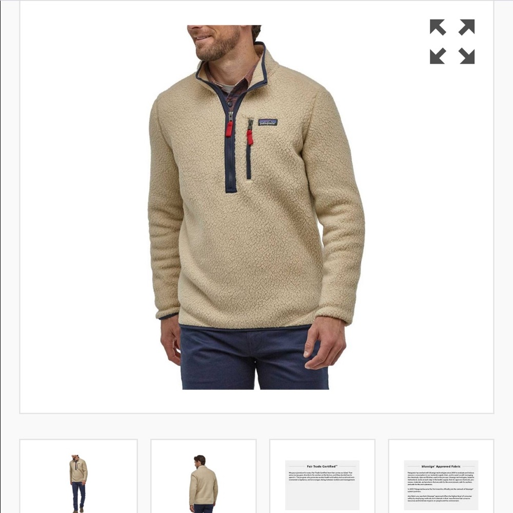 ISO Patagonia Mens Retro Pile Pullover S or M
